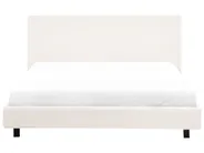 Wasserbett Bouclé ALBI 160 x 200 cm Cremeweiß_981947