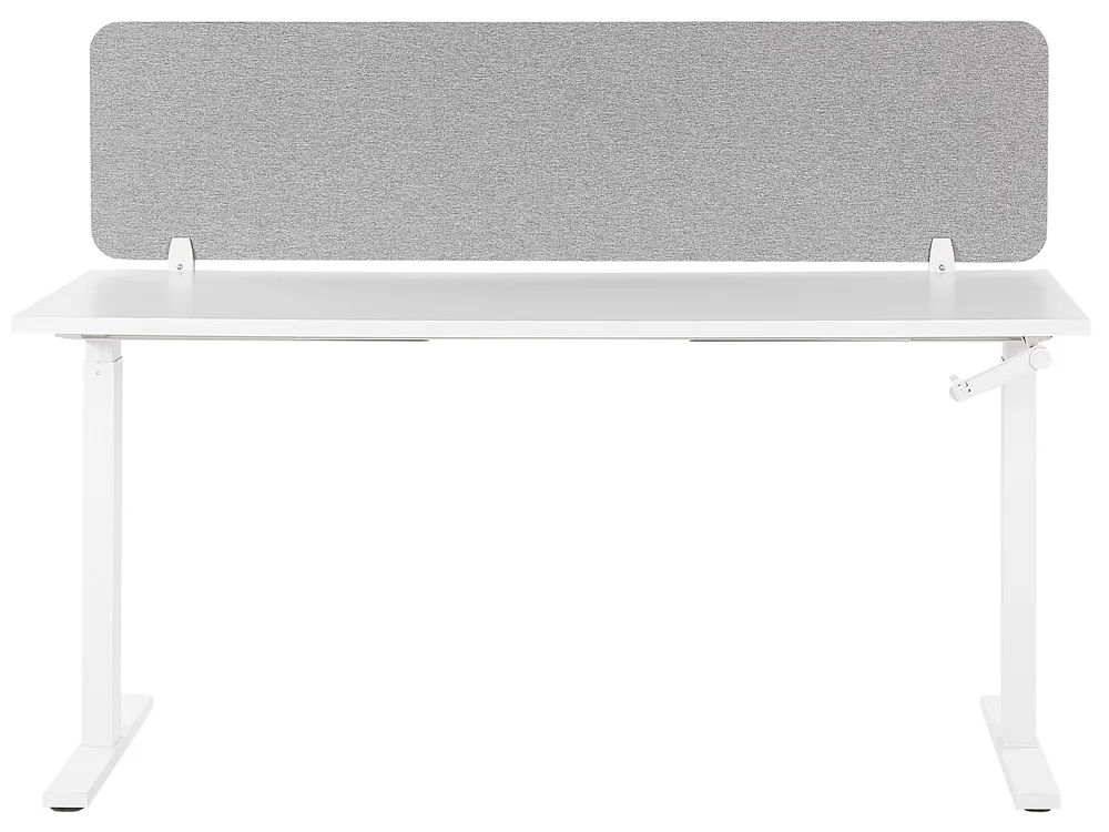 Cloison amovible de bureau WALLY 160 x 40 cm Gris clair_800706