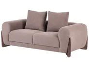 Sofa 2 Seater VINLIDEN Boucle Brown_1048480