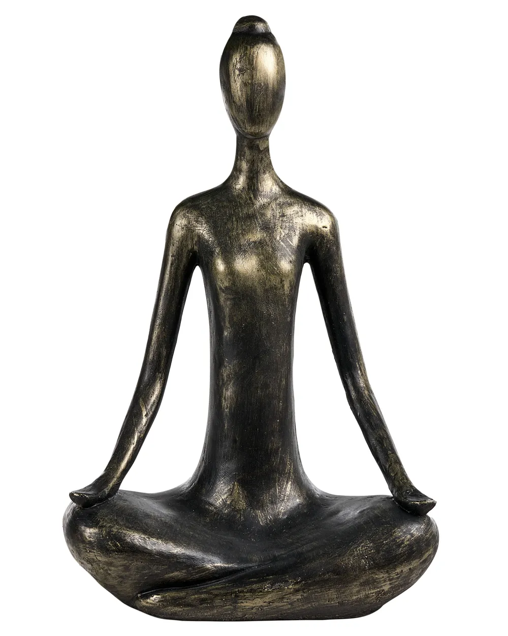 Garden Statue YOGHINA Woman Black/ Gold_1150420