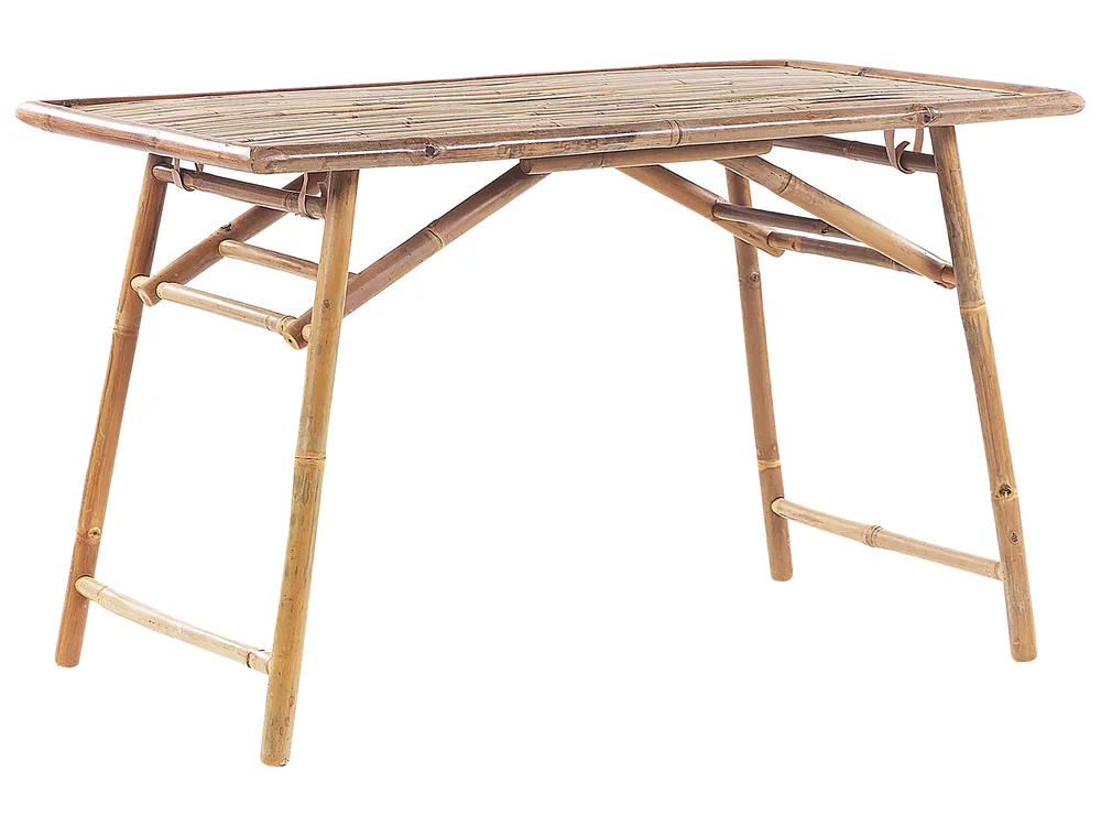 Gartentisch MOLISE 120 cm 69 cm Bambus Hellbraun