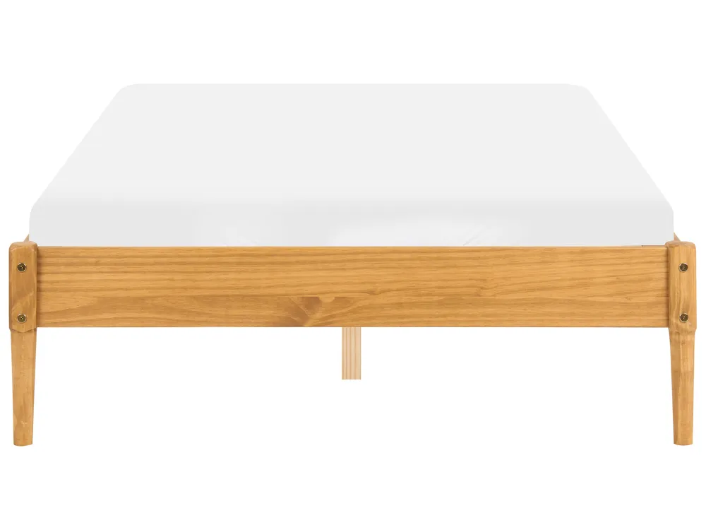 Bett ohne Kopfteil Kiefernholz VEYRAC 120 x 200 cm Hellbraun_1099073