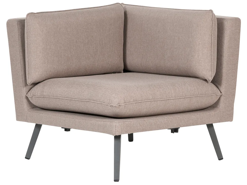 Garden Corner Sofa 5 Seater LORETELLO Beige_862510