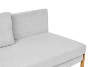 Sofa Bed 2 Seater EDLAND Fabric Light Grey_1039275