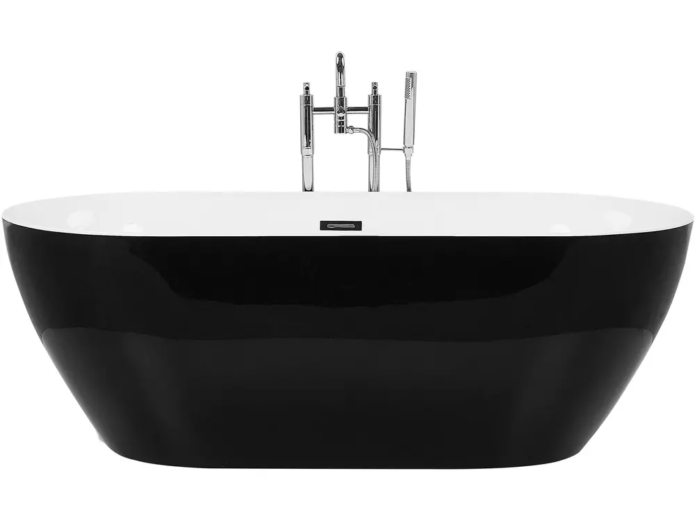 Freistehende Badewanne CARRERA 170 x 80 cm Schwarz
