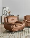 Sessel LEIRA Kunstleder Goldbraun