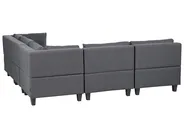 Modular Corner Sofa 5 Seater UNSTAD Fabric Dark Grey Left Hand_924651