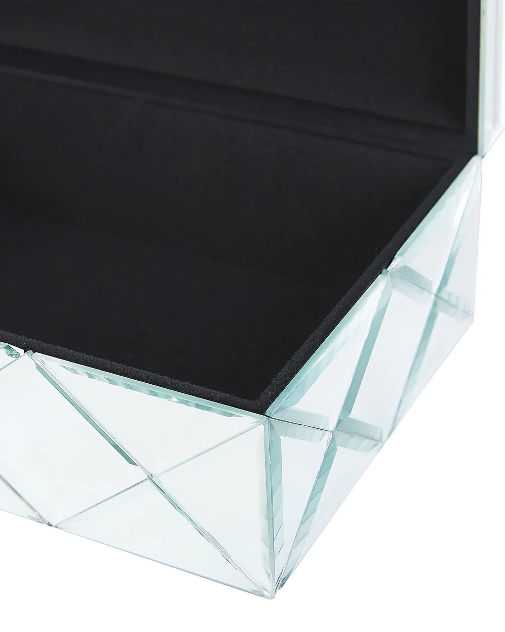 Schmuckkästchen GORRON Glas Silber verspiegelt_788873