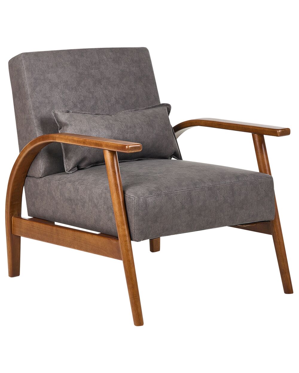 Fauteuil SKARA Kunstleer Donkerbruin
