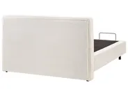 Bett verstellbar Bouclé DUKE 160 x 200 cm Cremeweiß_1011465