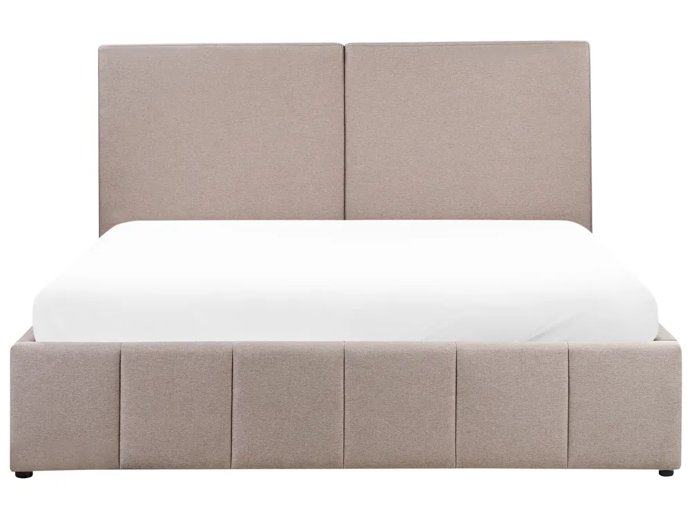 Bett mit Stauraum CASTELNAVET Stoff Taupe 180 x 200 cm_972943