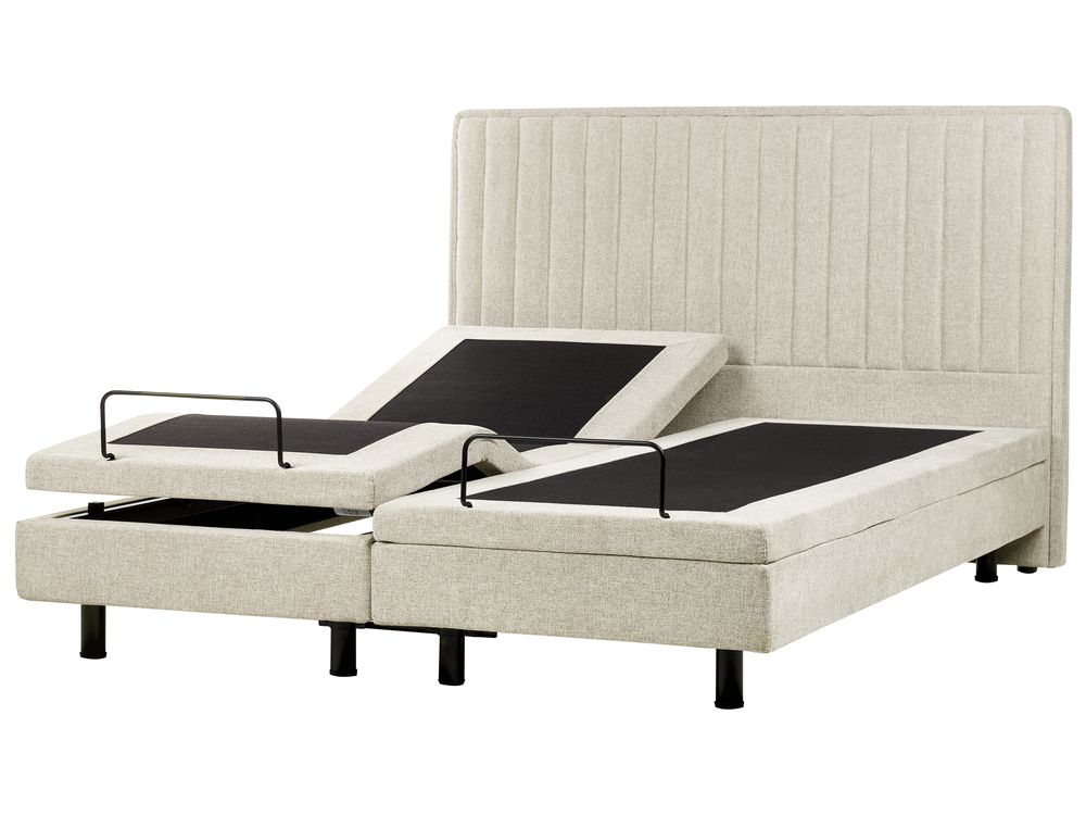 Verstelbaar bed Stof DUKE II 180 x 200 cm Beige
