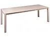 Ausziehbarer Gartentisch ARDESIO 160/220 cm 90 cm Metall Beige