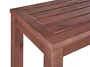Gartenbank mit Auflage TUSCANIA 160 cm Eukalyptusholz Beige_1119217