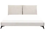 Bett mit Lattenrost Cord MELLE 180 x 200 cm Hellbeige_882250