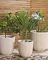 Blumenkübel CHIOS 31 cm Beige