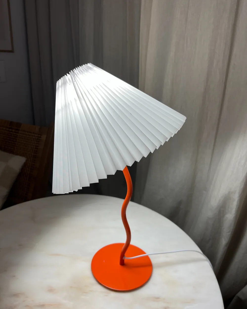 Tischlampe ALWERO Metall Orange_1018120
