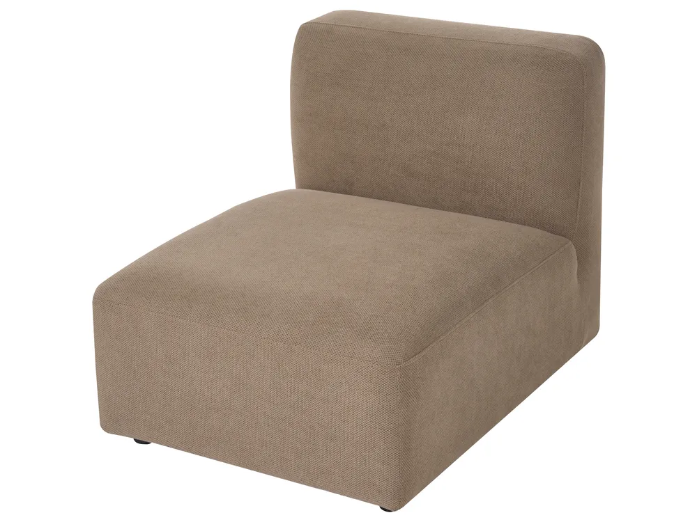 Modul Ecksofa 3-Sitzer HEDE Stoff Braun rechtsseitig_1087395