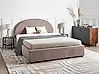 Bett mit Stauraum VAUCLUSE Bouclé Taupe 160 x 200 cm