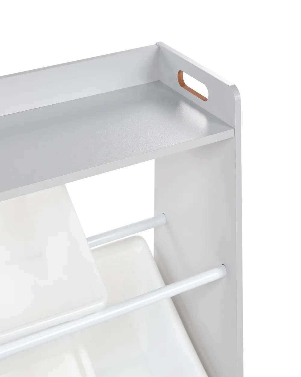 Shelf with 9 Storage Boxes COLLIE 78 cm Grey_963118
