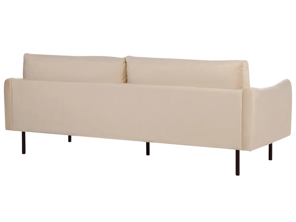 Sofa Set 4-Sitzer VINTERBRO Samtstoff Beige_897464