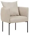 Sessel MALMOS Stoff Hellbeige