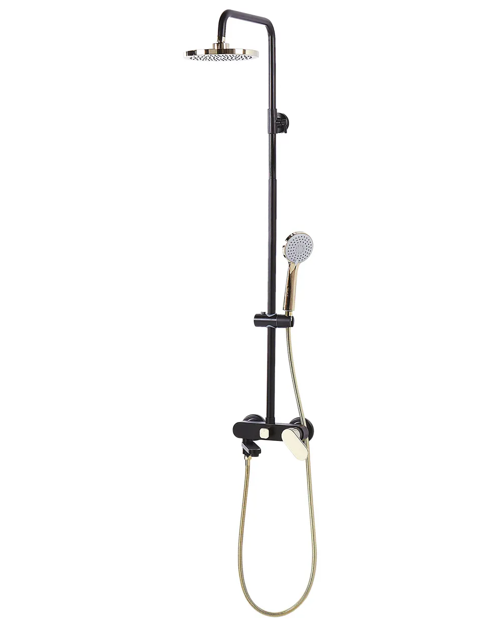 Mixer Shower Set with Rainshower GURARA Black/ Gold_813566