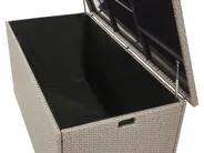 Aufbewahrungsbox MODENA 155 cm 75 cm Polyrattan Taupe_776482