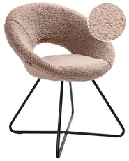 Dining Chair RACHEL Boucle Taupe_958363