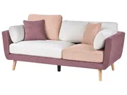 Sofa Set 4-Sitzer BOLGA Stoff Rosa_1076178