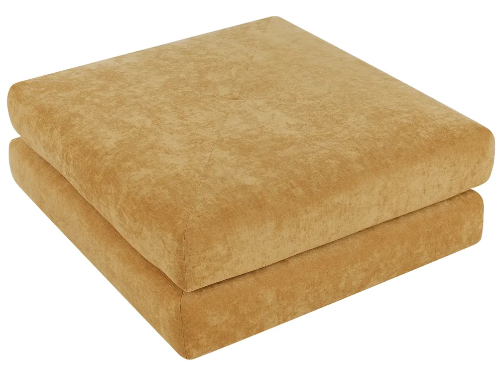 Single Sofa Bed OLDEN Chenille Mustard_980863