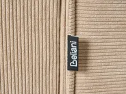 Corner Sofa 3 Seater DOLVA Corduroy Beige Right Hand_984481