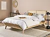 Bett mit Lattenrost Rattan MONPAZIER 140 x 200 cm Hellbraun