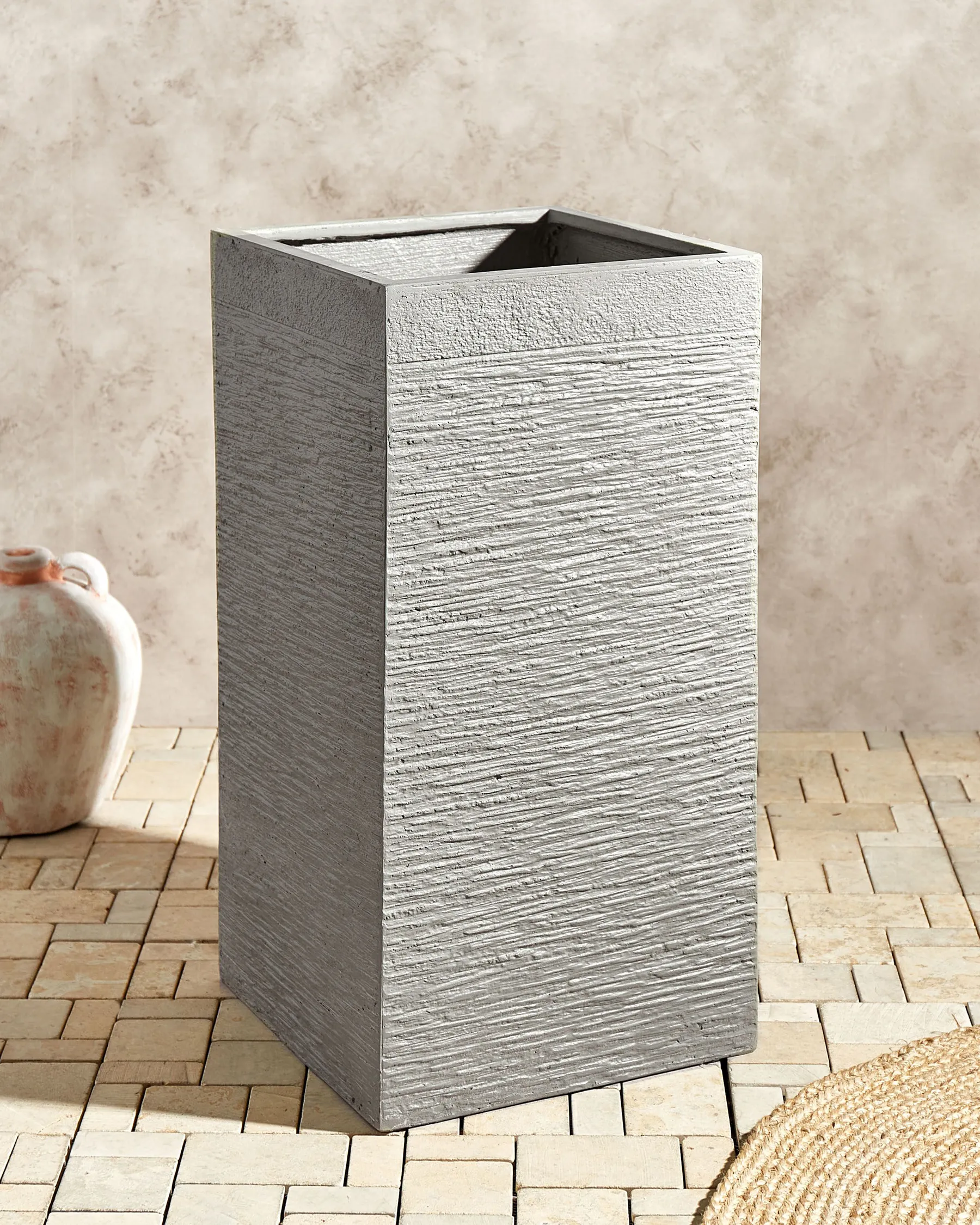 Blumenkübel DION 40 cm Hellgrau_896526