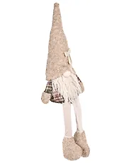 Weihnachtsdekoration 2er Set ILOMANTSI 35/38 cm Zwerg Beige_1174059