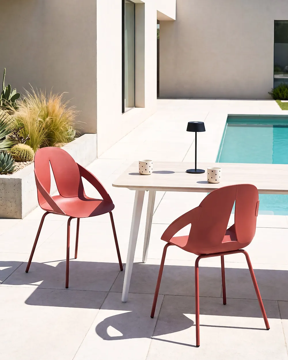 Gartenstuhl 2er Set BOLGHERI Rot
