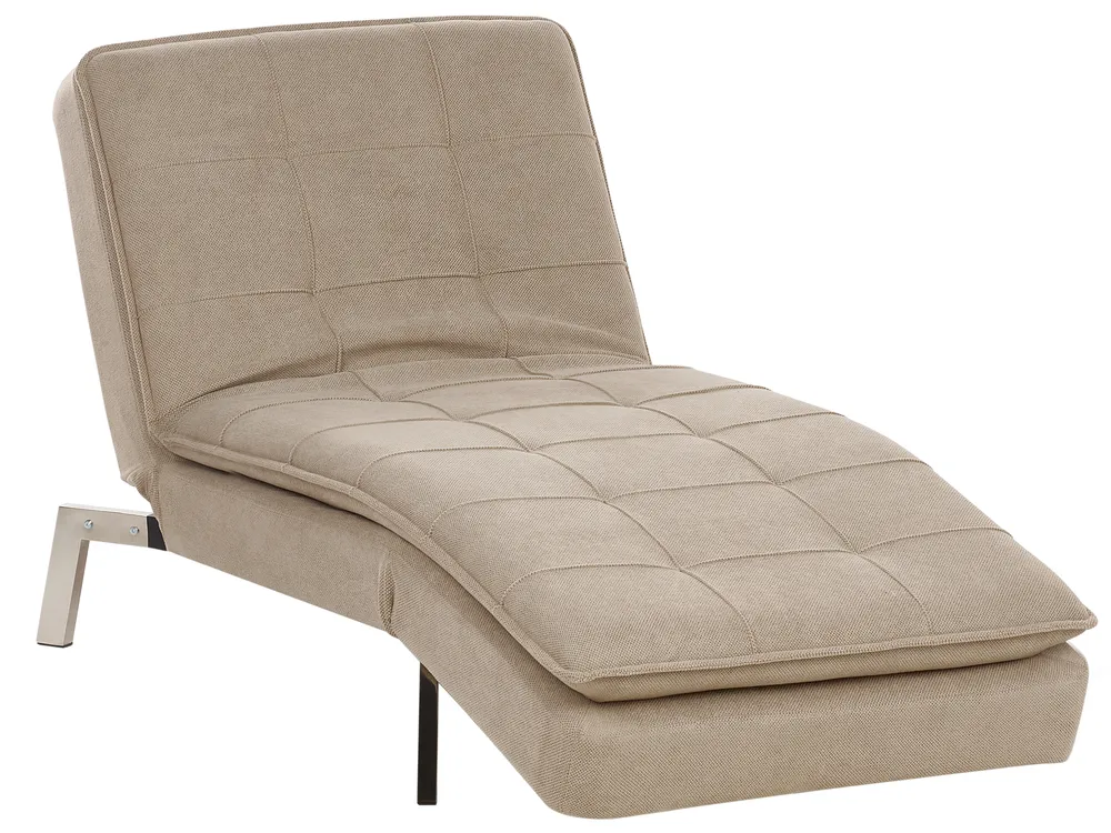 Chaiselongue LOIRET Stoff Beige
