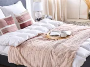 Kuscheldecke SMAHRA 180 x 220 cm Pastellrosa_1078841