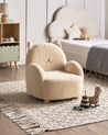 Kindersessel Katze ZOAR Bouclé Beige
