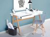 Home Office Desk SHESLAY 120 cm 70 cm with Drawers White