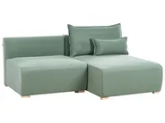Modul Ecksofa NERBO Stoff Hellgrün linksseitig_1035348