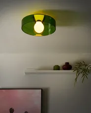 Ceiling Lamp LUGUSE Glass Green_987608