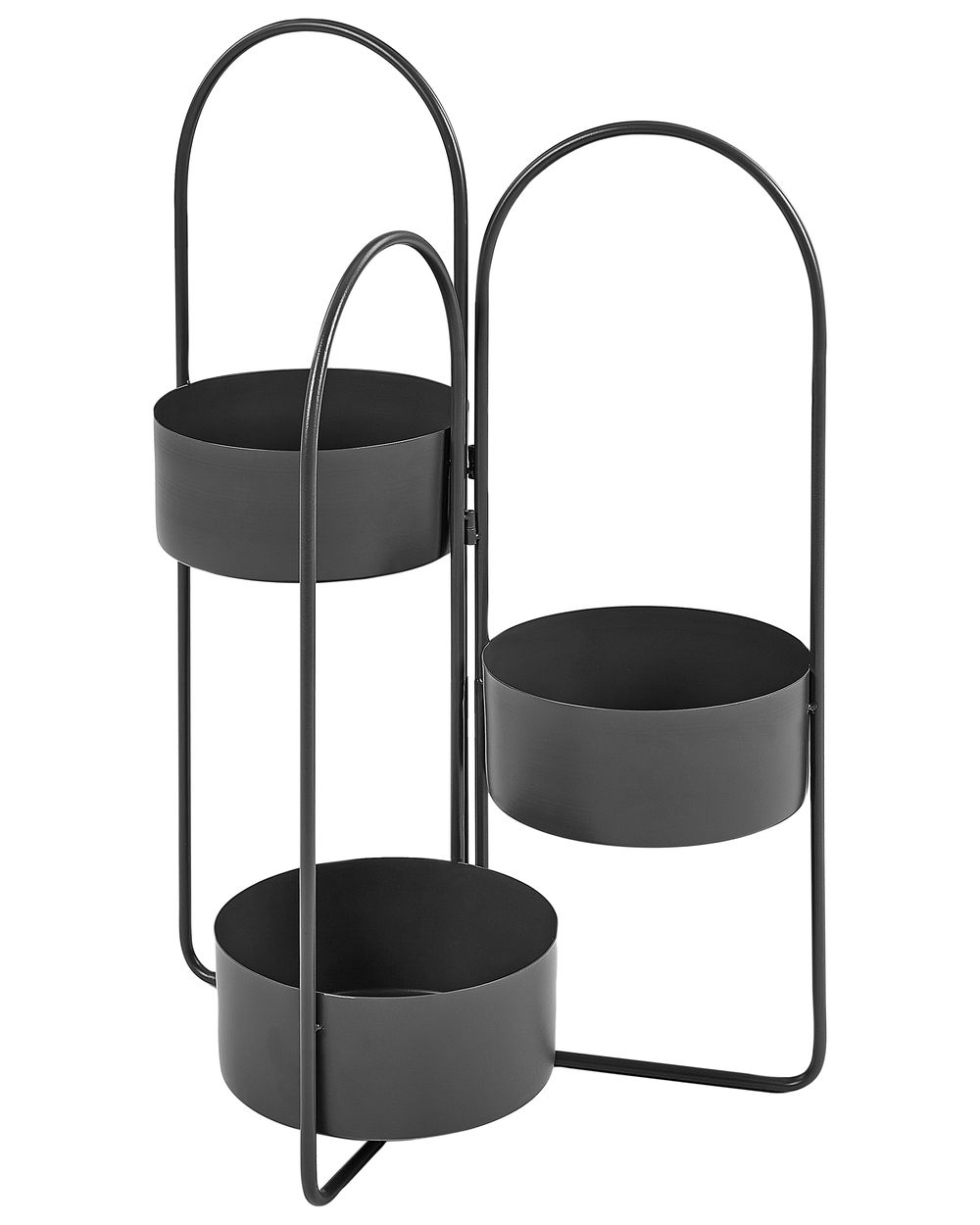 Plantenstandaard COLUTENA 56 cm Metaal Zwart