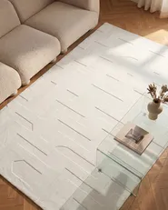 Teppich GINGERA Cremeweiß 160 x 230 cm_1114835