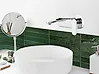 Wall Mounted Basin Mixer Tap CHAPALA Brass Silver