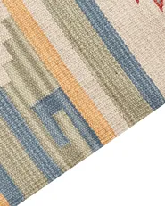 Teppich APARAN Beige 140 x 200 cm Kelim Baumwolle_869636