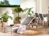 Sonnenliege NARDO mit Relaxfunktion Metall Grau