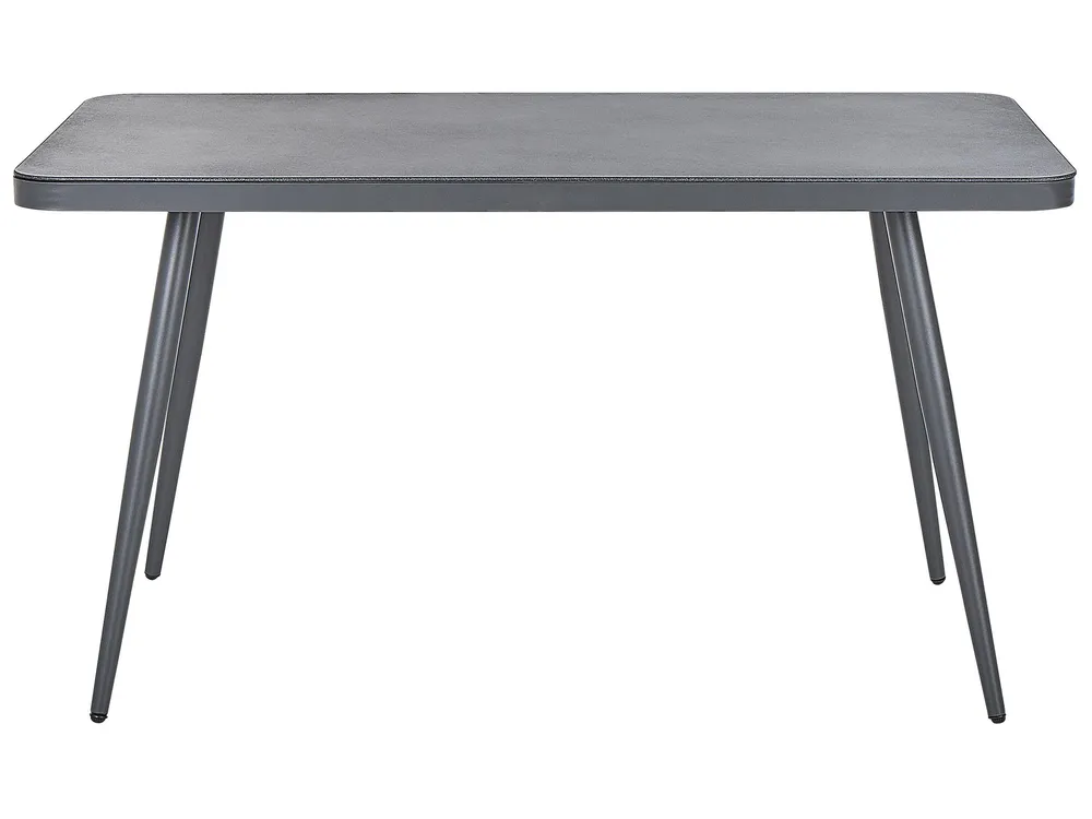 Gartentisch LIPARI 140 cm 80 cm Glas Grau_808187
