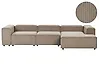 Modul Ecksofa 4-Sitzer ARDAL Cord Hellbraun linksseitig