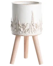 Blumentopf mit Beinen PREWEZA 23 cm Cremeweiß_979973
